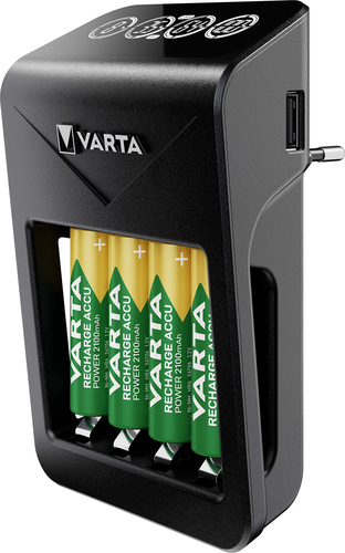 Varta LCD Plug Charger+ 4x AA 56706 2100mAh