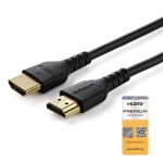 Startech.Com - StarTech.com Cavo premium HDMI ad alta velocità con Ethernet da 1 m - 4K 60 Hz, 1 m, HDMI tipo A (Standard), HDMI tipo A (Standard), Audio Return Channel (ARC), Nero