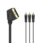 Hama - Hama 00205156, 1,5 m, 3 x RCA, Maschio, Maschio, Oro, Nero