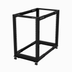 Startech.Com - StarTech.com Armadio Server Rack con 4 staffe a Telaio Aperto 18U con profondità regolabile da 59-104cm - Rack per apparecchiature di rete con rotelle, livellatori e gestione dei cavi, Rack indipendenti, 18U, 544 kg, Gestione dei cavi ottimizzata, Rotelle, 26,5 kg