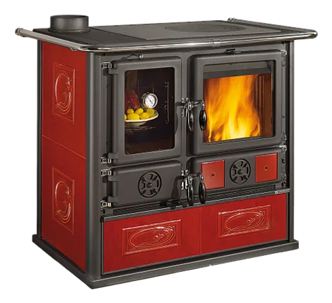 Cucina legna Nordica 7015059 ROSA Sinistra Reverse Vst Liberty bordeau