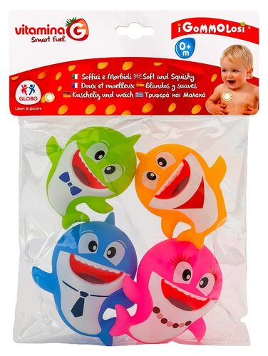 GLOBO Gommolosi Squalo 4Pz