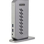 StarTech.com USB-C USB-A Dock - Docking station USB C dual monitor DisplayPort e HDMI 4K 60Hz con Ethernet - Adattatore multiporta 6x USB-A, GbE - Docking station USB type C/USB 3.1 Gen 1- Windows/M