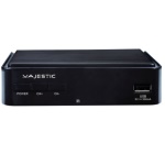 MAJESTIC - New Majestic DEC-665 HD USB, Terrestre, DVB-T HD,DVB-T2 HD, Nero, Digitale, 1 sintonizzatore/sintonizzatori, 5 W