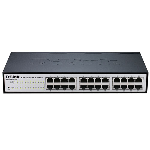 D-Link DGS-1100-24V2 switch di rete Gestito Gigabit Ethernet (10/100/1000) 1U Nero