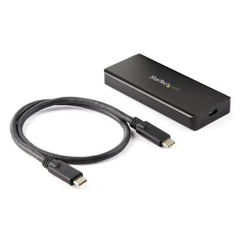 StarTech.com Enclosure SSD PCIe M.2 NVMe USB-C 10 Gbps - Custodia esterna robusta in alluminio M.2 PCIe M-Key Classificazione IP67 - Lettura / scrittura 1 GB / s - Supporta 2230/2242/2260/2280 - Compa