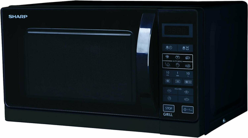 Sharp R-742BKW forno a microonde Superficie piana Microonde con grill 25 L 900 W Nero