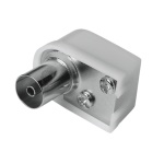 Hama - Hama 00205217, Coassiale, Femmina, 6 mm, 90°, Argento, Scatola da appendere