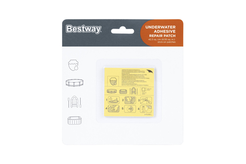 Bestway 62091, Patch, Multicolore, 10 pz, 42,3 cm², 32 g, 220 mm