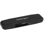Startech.Com - StarTech.com Lettore/Scrittore USB 3.0 per Schede Memoria SD e microSD - USB-C e USB-A, MMC, MicroSD (TransFlash), MicroSDHC, MicroSDXC, SD, SDHC, SDXC, Nero, 5000 Mbit/s, Plastica, Attività, Potenza, 2000 GB