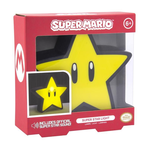 Lampada a soggetto Paladone Super Star Projection Super Mario Giallo P