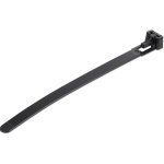 Startech.Com - StarTech.com Fascette fermacavo riutilizzabili da 12 cm - 7 mm di larghezza, 30 mm di diametro del fascio e resistenza alla trazione 22 kg, fascette di nylon per interni/esterni, Omologati 94V-2/UL, 100 pezzi - nero, Releasable cable tie, Nylon, Plastica, Nero, 3 cm, V2, -40 - 85 Â°C