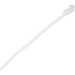 Startech.Com - StarTech.com Fascette fermacavo da 10 cm con foro di montaggio - 2 mm di larghezza, 24 mm di diametro del fascio, 8 kg di resistenza alla trazione, Fascette di Nylon 66 autobloccanti con foro per le viti, Certificazione UL, confezione da 100, Fascetta sganciabile, Nylon, Plastica, Bianco, 2,5 cm, V2, -40 - 85 °C