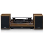 Lenco - Lenco LS-100WD, Giradischi con trasmissione a cinghia, Automatico, Nero, Quercia, Metallo, Plastica, Legno, Plastica, 33,45,78 Giri/min