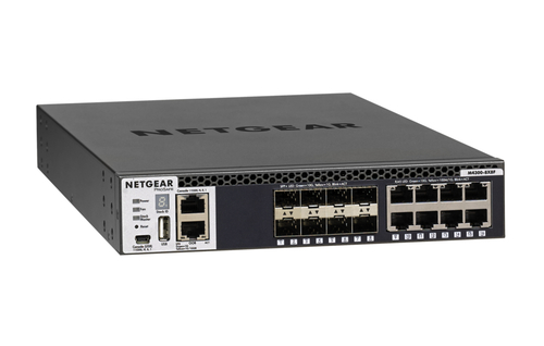Netgear M4300-8X8F Gestito L3 10G Ethernet (100/1000/10000) 1U Nero