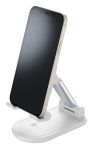 Cellular Line - Cellularline Table Stand - Universale per Smartphones e Tablets Supporto da tavolo pieghevole per smartphones e tablets Bianco, Telefono cellulare/smartphone, Tablet/UMPC, Supporto passivo, Scrivania, Interno, Alluminio, Bianco