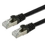 ITB - Value FTP Cat.6 Flat Network Cable, black 1 m, F/UTP (FTP)