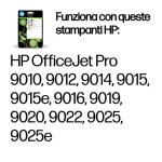 HP - HP Confezione da 4 cartucce di inchiostro nero, ciano, magenta, giallo originali 963, 47,86 ml, 1000 pagine, 700 pagine, 5 pz, Confezione combo