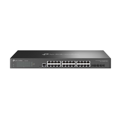 TP-LINK TL-SG3428X switch di rete Gestito L2+ Gigabit Ethernet (10/100/1000) Nero