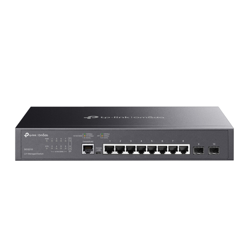 TP-LINK TL-SG3210 Gestito L2 Gigabit Ethernet (10/100/1000) Supporto Power over Ethernet (PoE) Nero