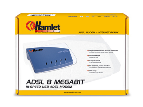 Hamlet Modem ADSL con interfaccia USB