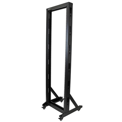 StarTech.com Armadio Server Rack con 2 staffe a Telaio Aperto 42U con ruote orientabili