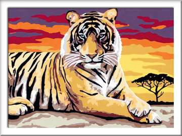 Ravensburger CreArt Majestic Tiger Colore per kit di verniciatura in base ai numeri