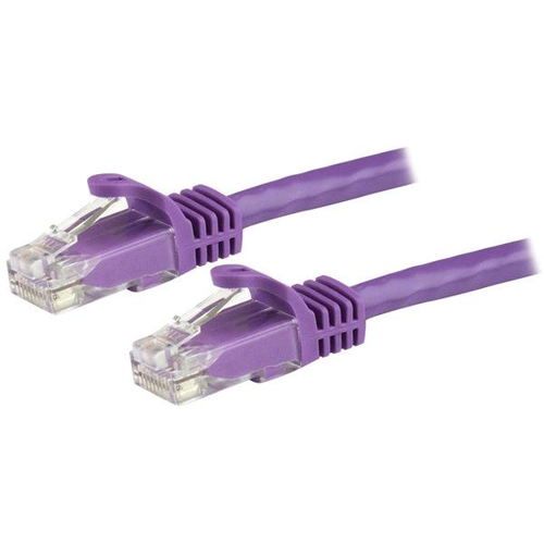 StarTech.com N6PATC15MPL cavo di rete Porpora 15 m Cat6 U/UTP (UTP)