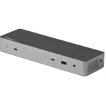 Startech.Com - StarTech.com TB3CDK2DHUE, Cablato, Thunderbolt 3, 96 W, 3,5 mm, Nero, Grigio, 40 Gbit/s