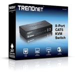 Trendnet - Trendnet TK-CAT508, 1600 x 1200 Pixel, Collegamento ethernet LAN, Nero