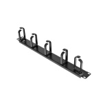 CABLMANAGER2 StarTech.com Pannello gestione cavi 1U 19 per rack con anelli guida in metallo, Pannello di gestione del cavo, Nero, Acciaio, 1U, TAA, REACH, CE, 483 mm