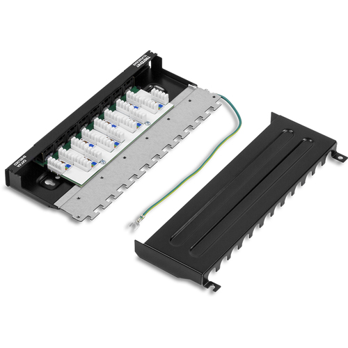 Trendnet TC-P08C6AS, 10 Gigabit Ethernet, RJ-45, Oro, Cat5e,Cat6,Cat6a, 22/26, Nero