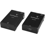 Startech.Com - StarTech.com Extender USB 2.0 su cavo Cat5e/Cat6 (RJ45) - Fino a 50m - Kit adattatore per estensore porta USB ad alta velocità - Alimentato - Prolunga cavo USB via Ethernet - 480Mbps - Metallo, 52 mm, 80 mm, 22 mm, 304 g, 155 mm, 236 mm