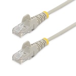 Startech.Com - StarTech.com Cavo di Rete Ethernet Snagless CAT6 da 1m - Cavo Patch antigroviglio slim RJ45 - Grigio, 1 m, Cat6, U/UTP (UTP), RJ-45, RJ-45