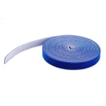 Startech.Com - StarTech.com Rotolo di nastro con chiusura a strappo da 30m - Fascette riutilizzabili tagliate a misura - Nastro di fissaggio per cavi industriali sfusi/Fasce in tessuto regolabili - Cinghie di gestione dei cavi autobloccanti - Blu, Fascetta in velcro, Tessuto, Blu, REACH, 30,5 m, 19 mm