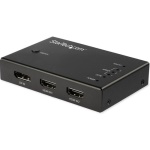 Startech.Com - StarTech.com Switch Commutatore a 4 porte HDMI - 3x HDMI e 1x DisplayPort - 4K 60Hz, HDMI/DisplayPort, Nero, Metallo, 60 Hz, 1280 x 720 (HD 720),1920 x 1080 (HD 1080),1920 x 1200 (WUXGA),2560 x 1600 (WQXGA),3840 x 2160,4096..., 4096 x 2160 Pixel