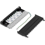 Trendnet - Trendnet TC-P08C6AS, 10 Gigabit Ethernet, RJ-45, Oro, Cat5e,Cat6,Cat6a, 22/26, Nero