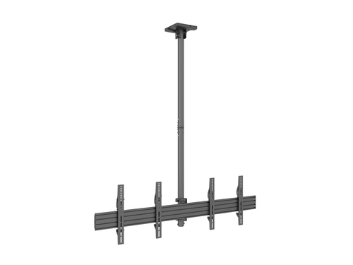 Supporto monitor parete Itb 3460 Da soffitto doppio monitor Black