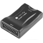 Techly - Techly IDATA SCART-HDMI3, Nero, CE, RoHS, 1920 x 1080 Pixel, 1280 x 720,1920 x 1080 Pixel, 1080p, 720p, NTSC 3.58, NTSC 4.43, PAL, PAL M, PAL N, SECAM