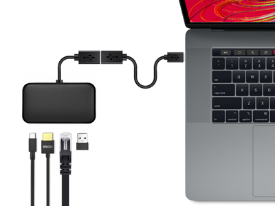 Hamlet XADTC-U2A-MF02 cavo USB 0,2 m USB 3.2 Gen 1 (3.1 Gen 1) USB A USB C Nero