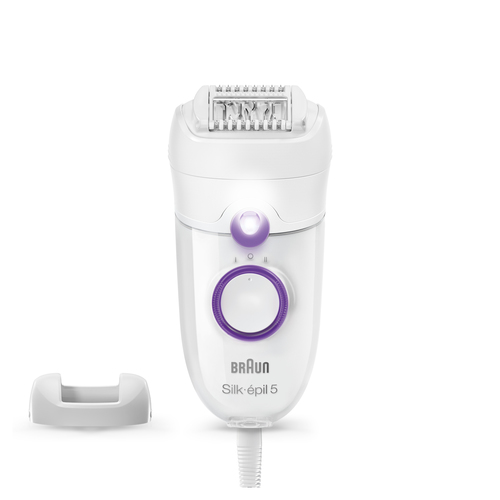 81746860 Braun Silk-épil 5 505 Power, Porpora, Bianco, 28 pinzette, MicroGrip, 1,23 m, 0,5 mm, Per motivi igienici, non condividere questo apparecchio con altre persone. Questo apparecchio è...