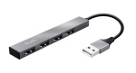TRUST - Trust Halyx, USB 2.0, USB 2.0, 480 Mbit/s, Alluminio, Alluminio, 0,1 m