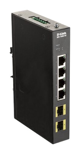 D-Link DIS-100G-6S switch di rete Gestito Gigabit Ethernet (10/100/1000) Nero