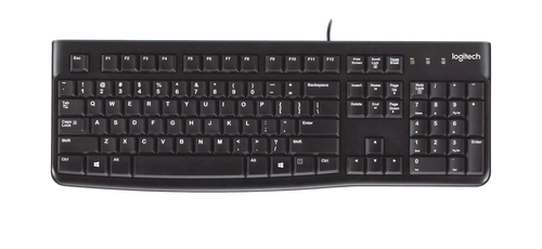 920-002488 Logitech K120, Cablato, USB, AZERTY, Nero, Mouse incluso