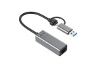 i-tec - i-tec Metal USB-C 2.5Gbps Ethernet Adapter, Cablato, USB tipo-C, Ethernet, 2500 Mbit/s, Grigio