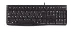 LOGITECH - Logitech K120, Cablato, USB, AZERTY, Nero, Mouse incluso