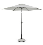 Yes Everyday - Bizzotto KALIFE, Ombrellone commerciale, Rotondo, Bianco, Poliestere, Vetroresina, Alluminio
