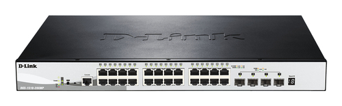 D-Link DGS-1510-28XMP switch di rete Gestito L2/L3 Gigabit Ethernet (10/100/1000) Supporto Power over Ethernet (PoE) Nero, Grigio