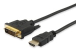 ITB - Equip 119322, 2 m, HDMI, DVI-D, Maschio, Maschio, Oro