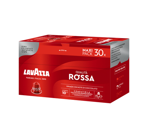 Lavazza Capsule Compatibili Nespresso QualitÃ  Rossa, 30 Capsule